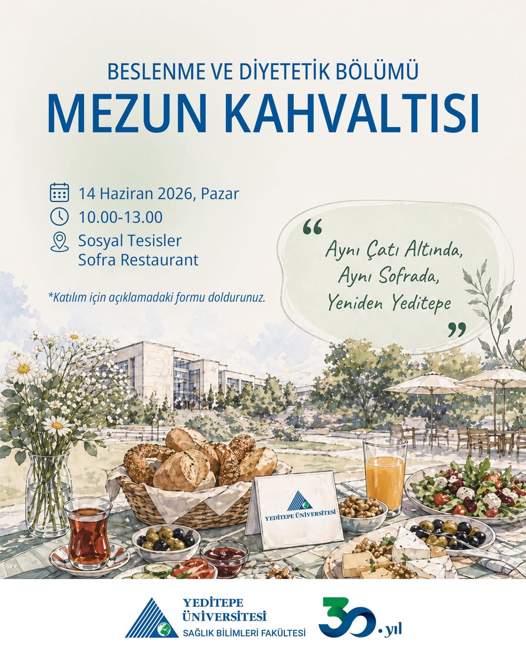 Beslenme ve Diyetetik Bölümü Mezun Kahvaltısı